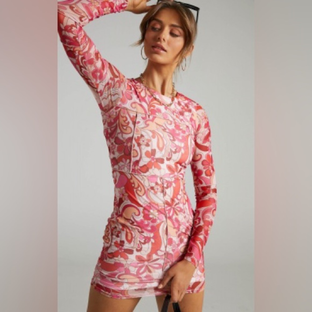 Showpo mesh mini dress